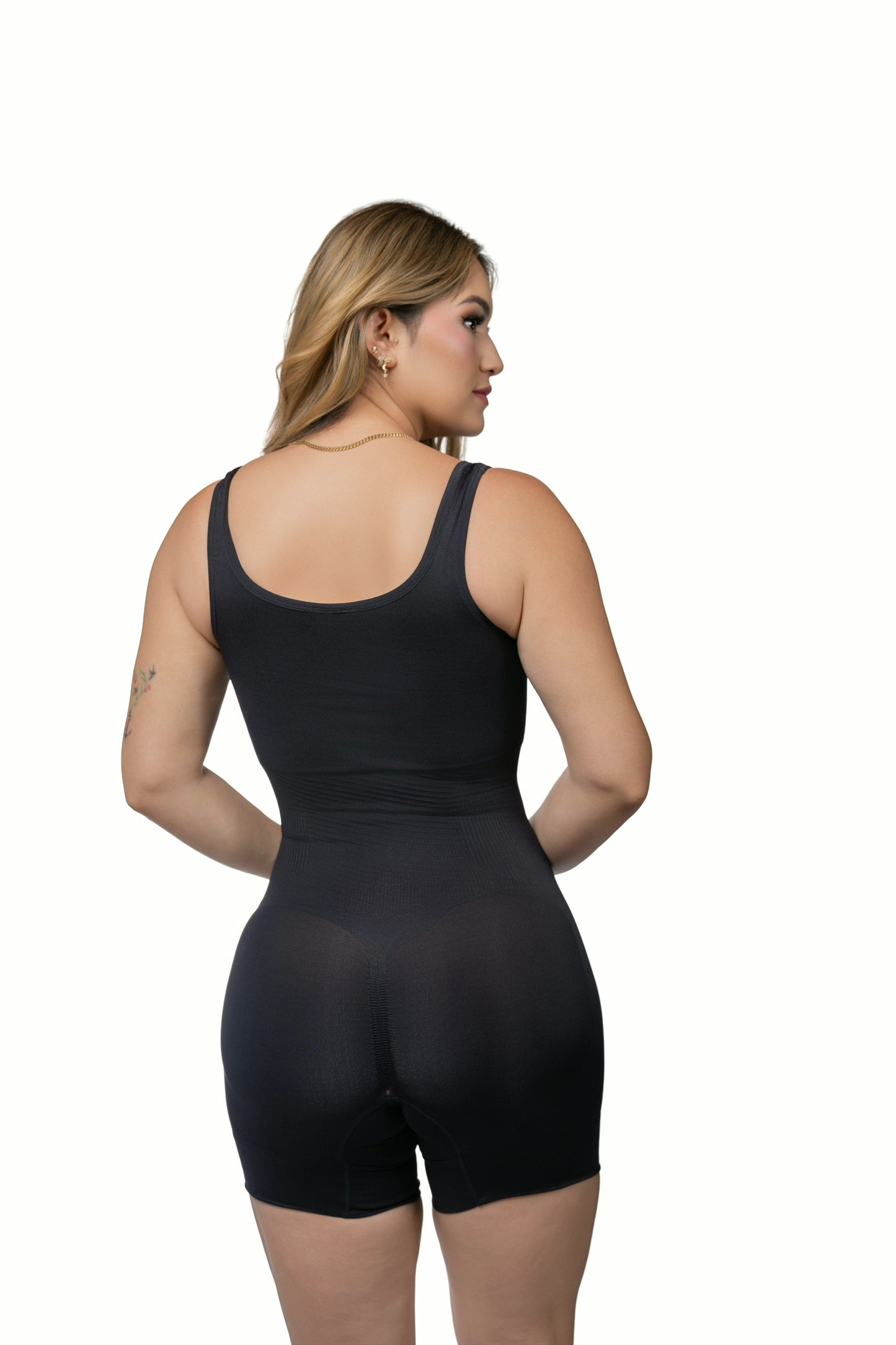 BODY NEGRO TIRA ANCHA , doble compresión en el vientre High Compression Shapewear Airslim Bodysuit