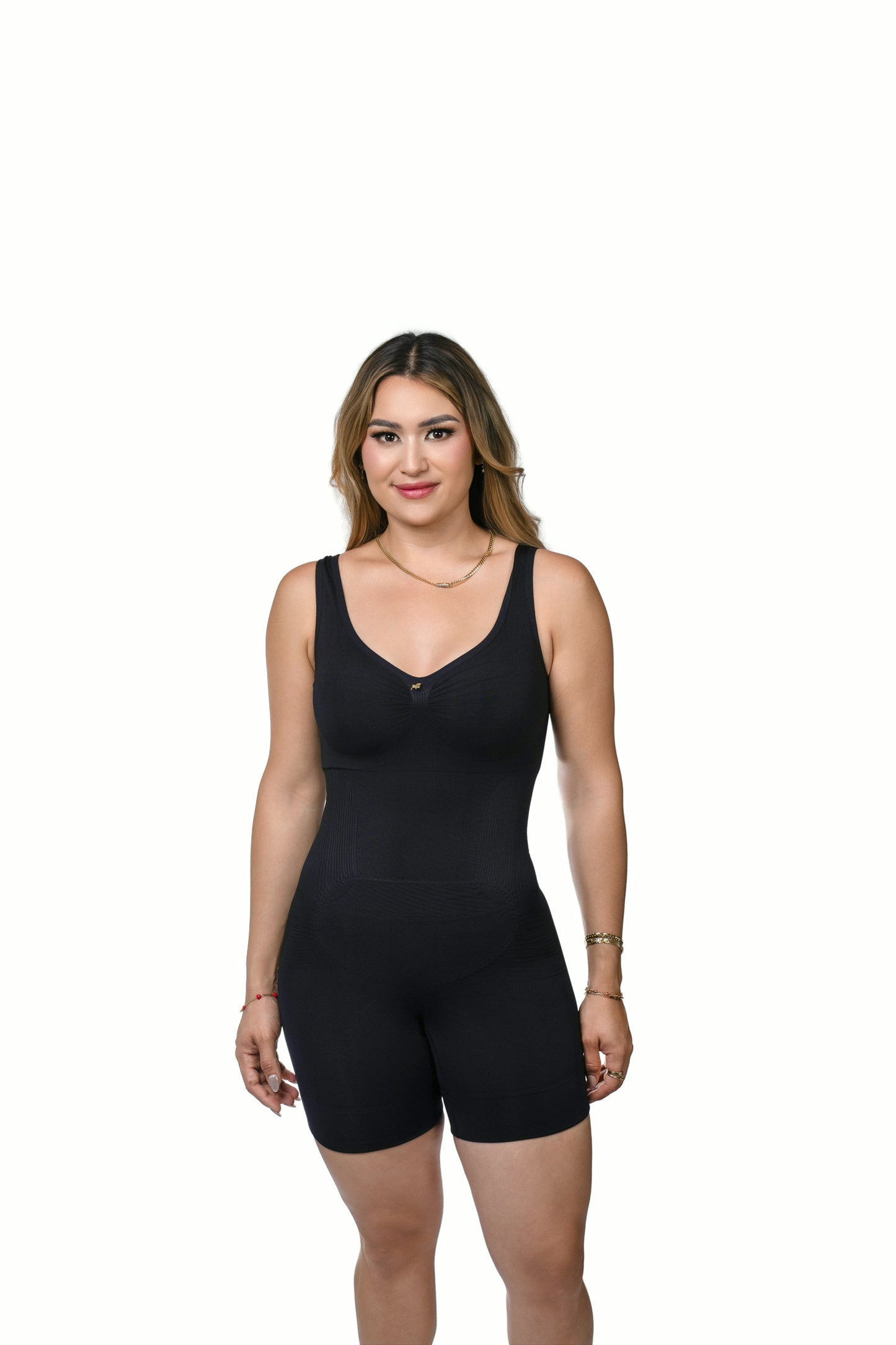 BODY NEGRO TIRA ANCHA , doble compresión en el vientre High Compression Shapewear Airslim Bodysuit