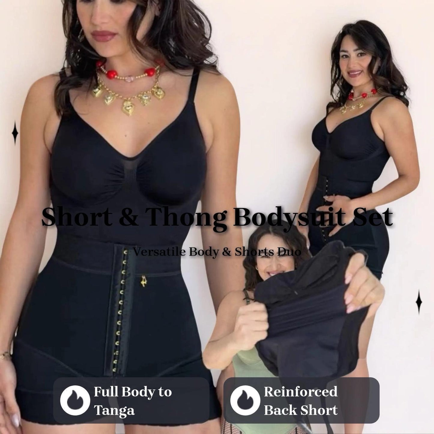 Set Short + Body Tanga